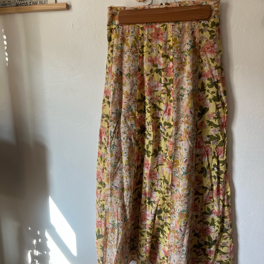 Mixed Floral Midi Skirt by Du Paradis - Picture 3 of 14
